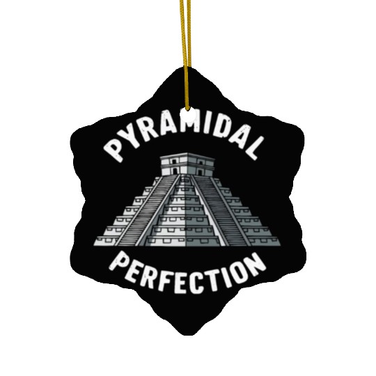 Aztec Pyramid Mayan Indigenous Mexican Aztec Ceramic Ornaments