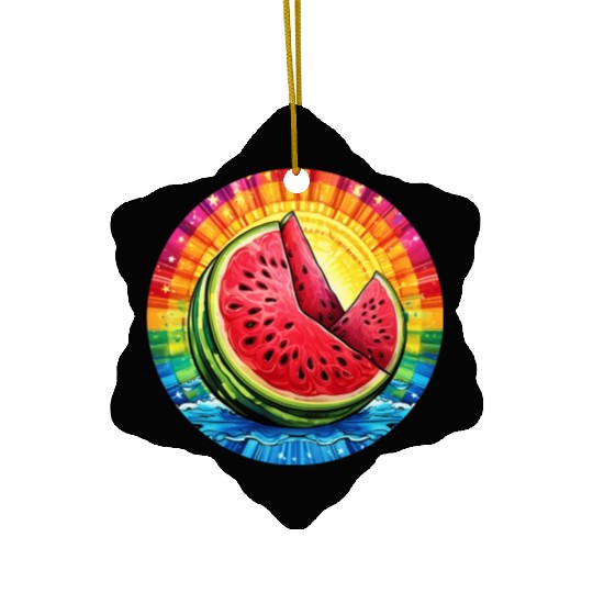 LGBTQ Melon Ceramic Ornaments