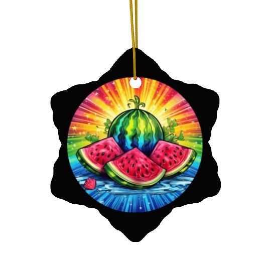 LGBTQ Melon Ceramic Ornaments