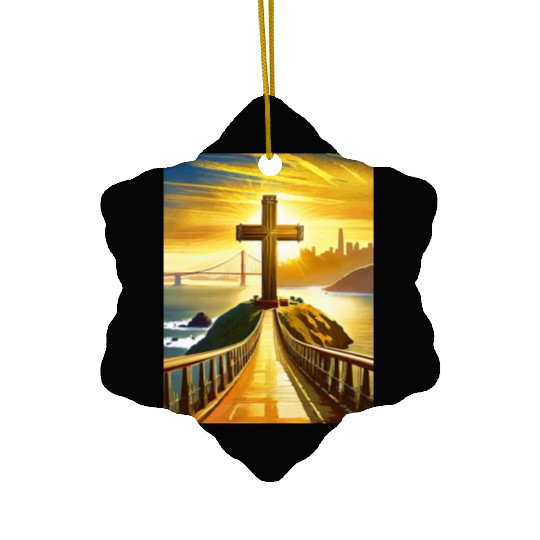 San Francisco Catholic Ceramic Ornaments