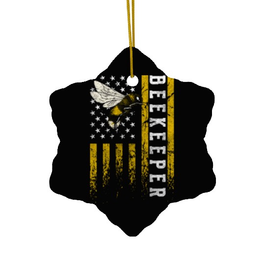 Beekeeper Nature Insects Ceramic Ornaments