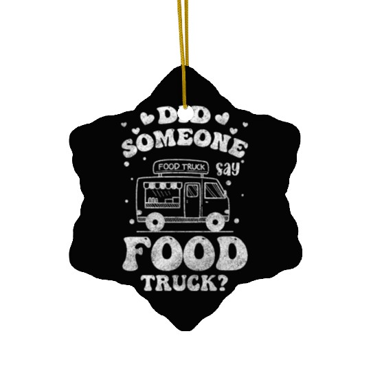 Food Truck Food Ceramic Ornaments