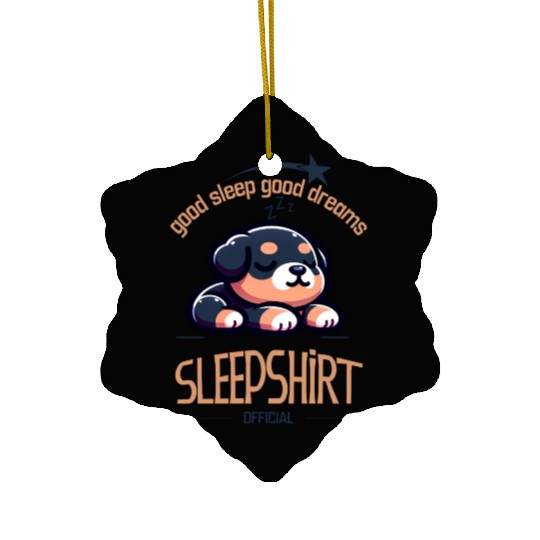 Puppy Dog Official sleepshirt good night Ceramic Ornaments