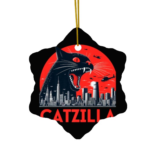 Catzilla Cat Japanese Premium Ceramic Ornaments