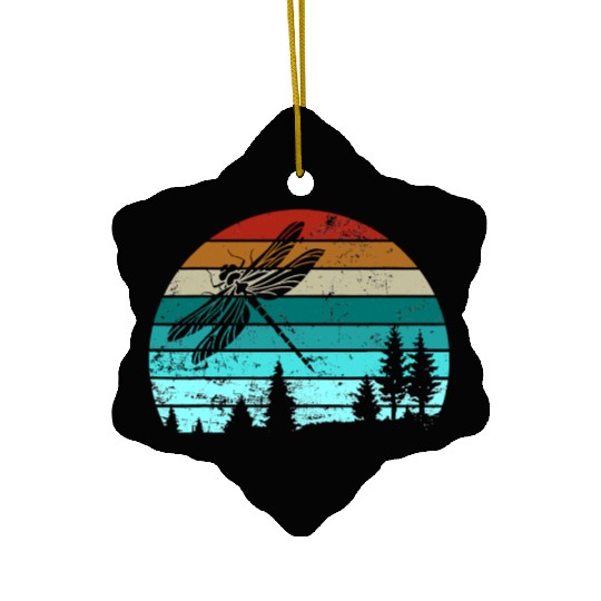 Dragonfly Vintage Retro Insect Nature Ceramic Ornaments