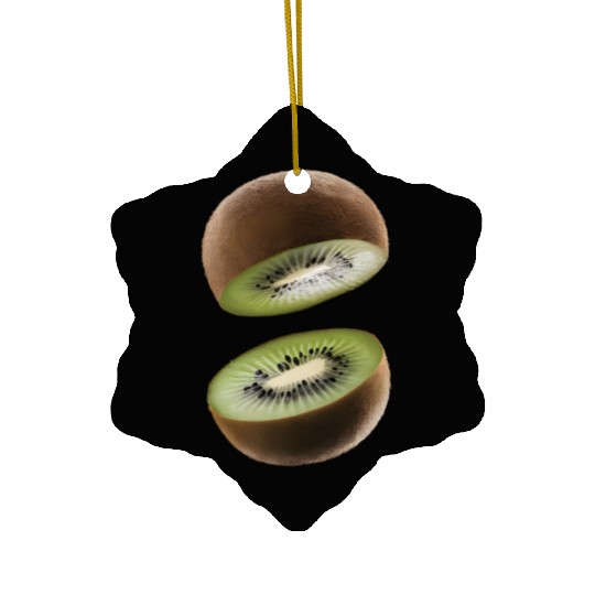 Kiwi Realistic Ceramic Ornaments