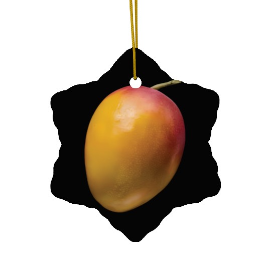 Mango Realistic Ceramic Ornaments
