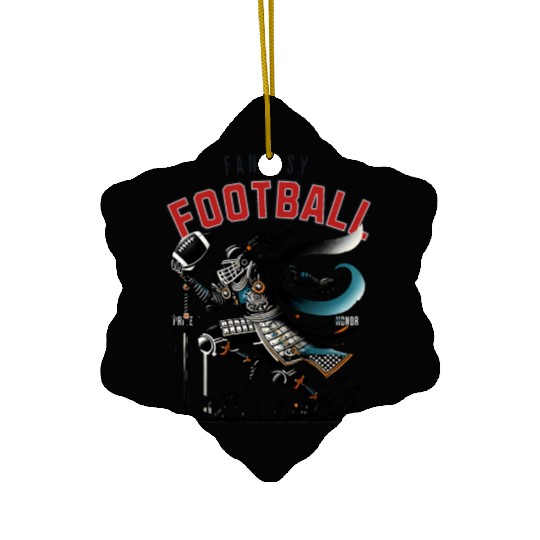 Fantasy Football Samurai Ceramic Ornaments