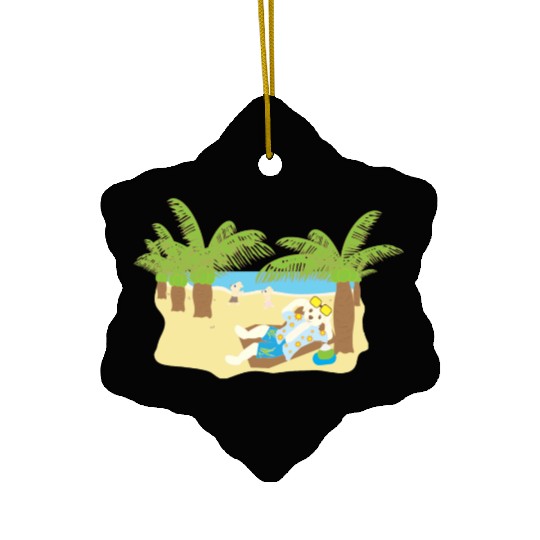 summer the sea Ceramic Ornaments