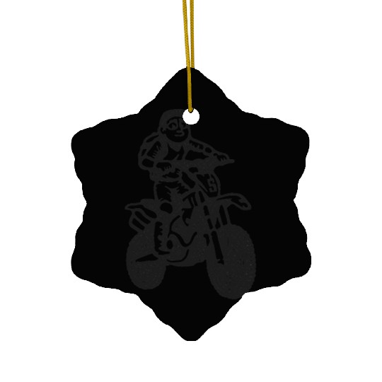 Wheelie Silly: Dirt Bike Comics & Rider Fails 017 Ceramic Ornaments