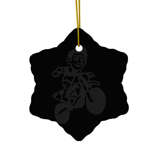 Wheelie Silly: Dirt Bike Comics & Rider Fails 018 Ceramic Ornaments