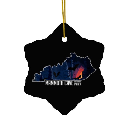 Mammoth National Kentucky Souvenir Ceramic Ornaments