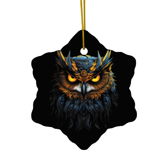 Artwork Fantasy Owl Bird Ceramic Ornaments