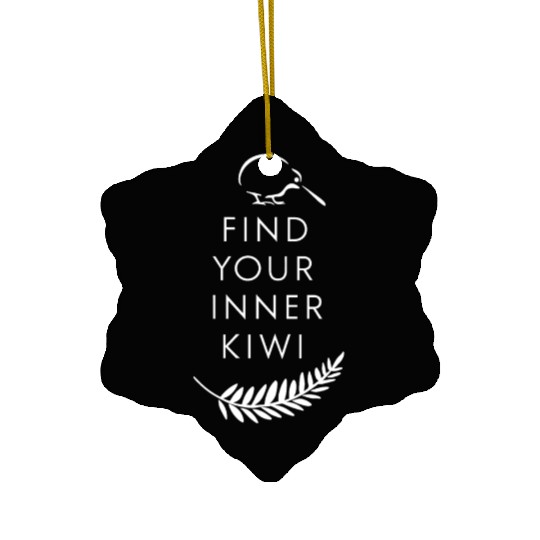 Find Your Inner Kiwi New Zealand Souvenir Ceramic Ornaments