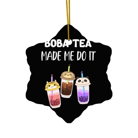 Boba Tea Made Me Do It Bubble Japan K-pop Korean Ceramic Ornaments
