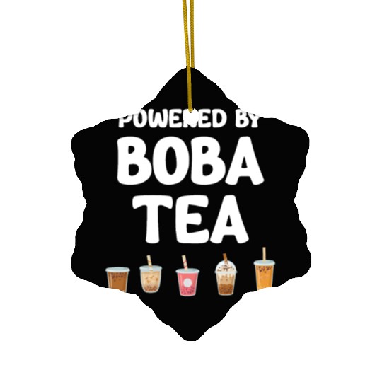 Powered By Boba Tea Bubble Japan K-pop Korean Ceramic Ornaments