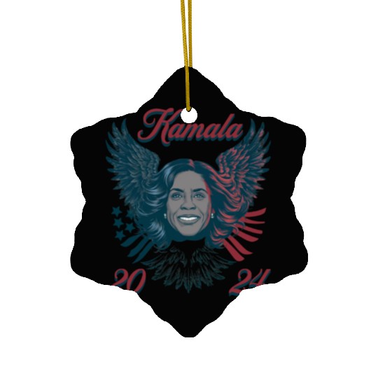 Kamala 2024 American Eagle Ceramic Ornaments