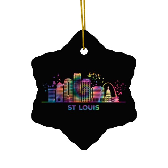 St Louisian Skyline St Louis Ceramic Ornaments