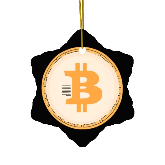 Bitcoin: The Symbol of the Digital Revolution Ceramic Ornaments