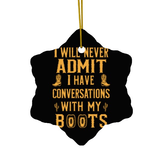 Cowboy Lifestyle Western Theme with Horses and Ceramic Ornaments