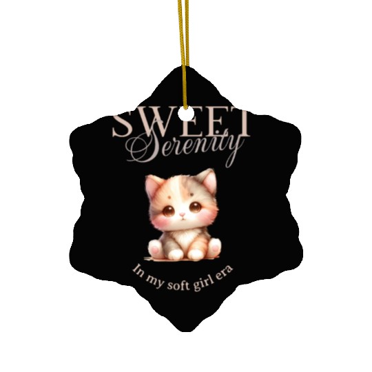 In My Soft Girl Era Ceramic Ornaments