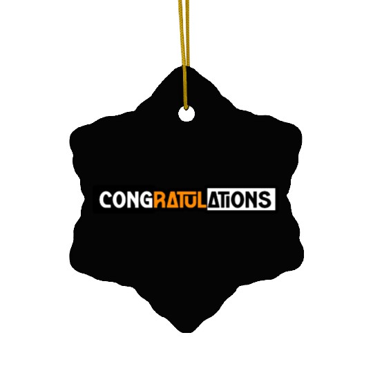 CONGRATULATIONS Ceramic Ornaments Ceramic Ornaments