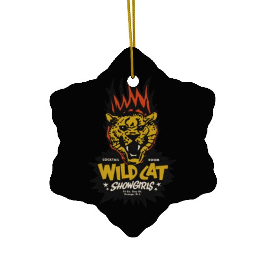 Vintage New Jersey Showgirl Dive Bar Ceramic Ornaments