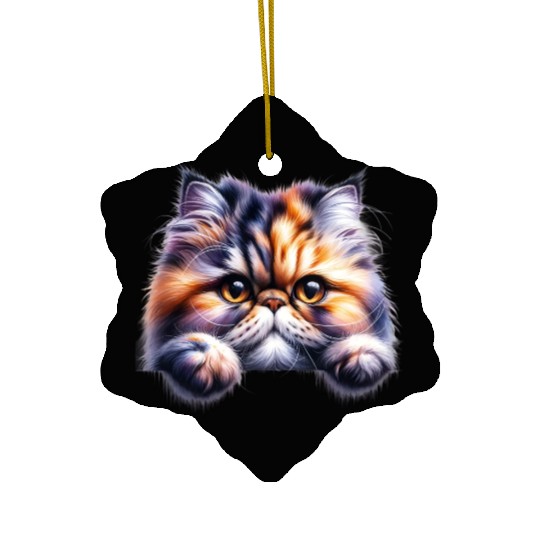 Persian cat Ceramic Ornaments