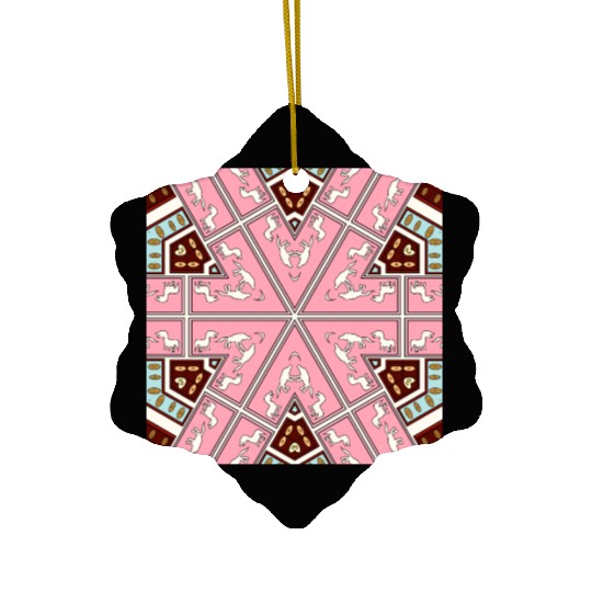 eyes on nature mandala Ceramic Ornaments