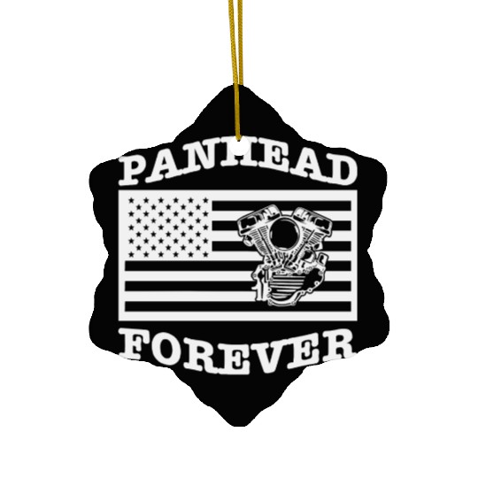 Panhead Forever Flag LIKE US ON FACEBOOK # Ceramic Ornaments