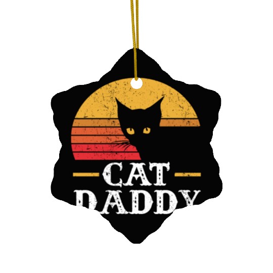 Cat Daddy Vintage Ceramic Ornaments
