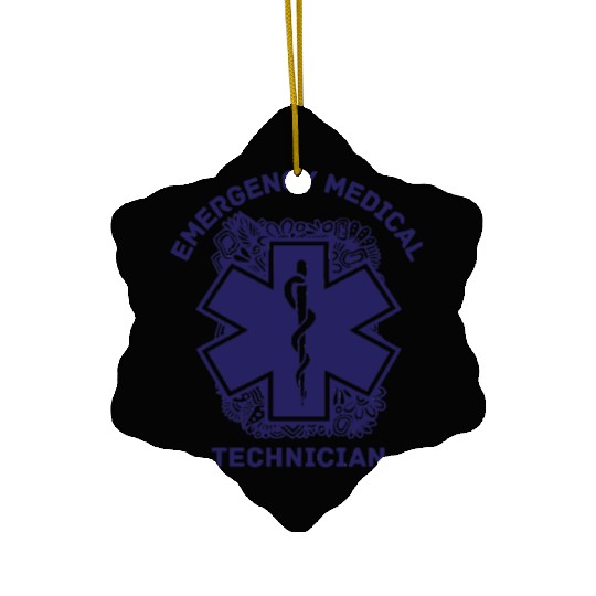 Emergency Medical Technician EMT Ceramic Ornaments