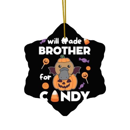 Platypus Halloween Trade Brother For Candy Ceramic Ornaments