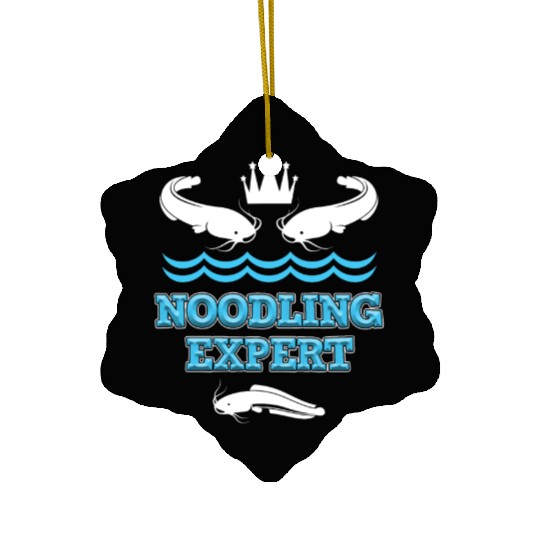 Noodler Catfish Fishing Noodling Expert Ceramic Ornaments