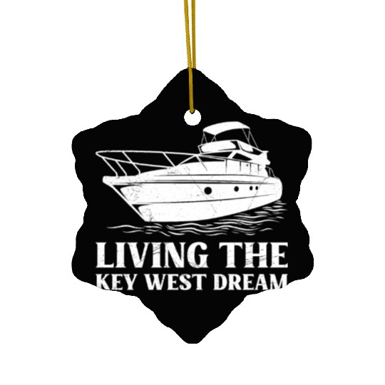 Florida LIVING THE KEY-WEST DREAM Florida Keys Ceramic Ornaments