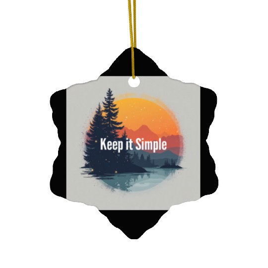 keep it simple trends Ceramic Ornaments