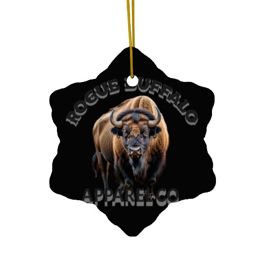 ROGUE BUFFALO -BUFFALO Ceramic Ornaments