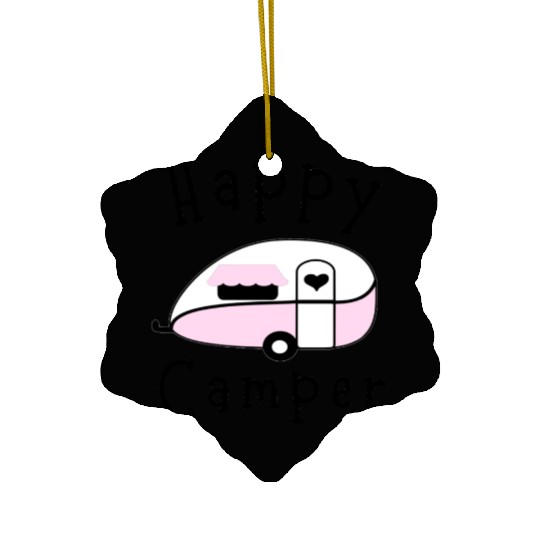 Happy Camper - Camping Ceramic Ornaments