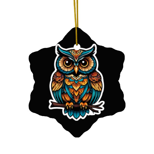Owl Neo Traditional Ceramic Ornaments