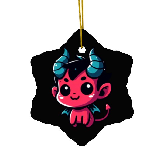 Cute Little Devil Ceramic Ornaments