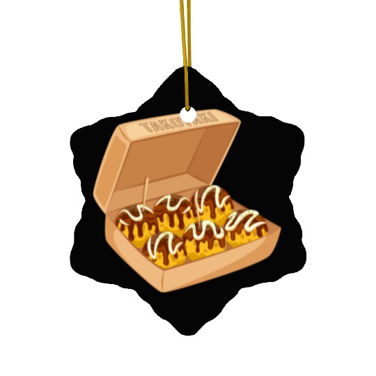 Japanese Takoyaki Box Ceramic Ornaments