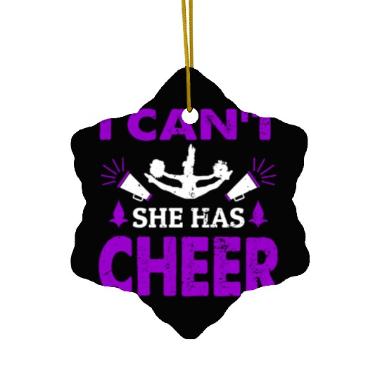 I Can't Cheer Mom Cheerleading Mommy Mother's Day Ceramic Ornaments