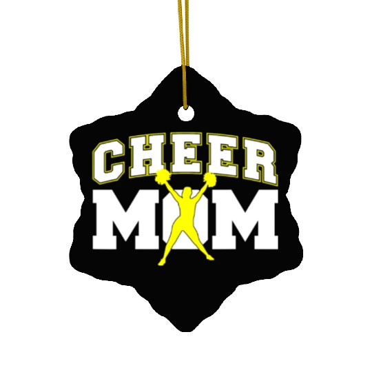 Cool Cheer Mom Art For Women Cheerleader Ceramic Ornaments