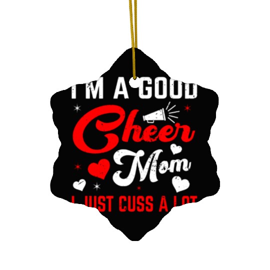 A Good Cheer Mom Cheerleading Mommy Mother's Day Ceramic Ornaments