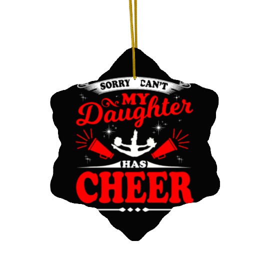 My Daughter Cheer Mom Cheerleading Mother's Day Ceramic Ornaments