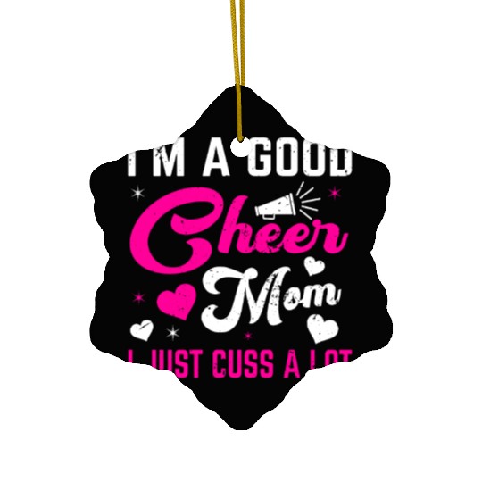 A Good Cheer Mom Cheerleading Mommy Mother's Day Ceramic Ornaments