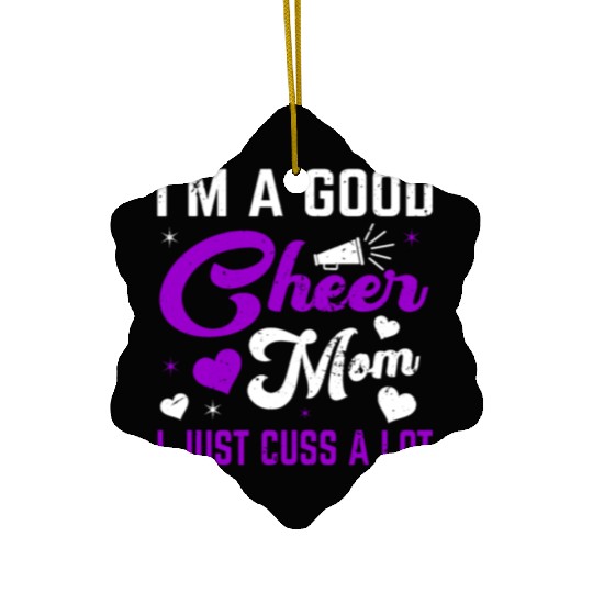A Good Cheer Mom Cheerleading Mommy Mother's Day Ceramic Ornaments