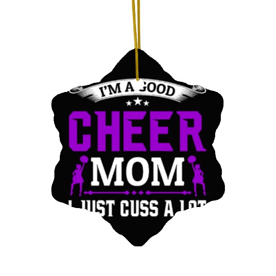 A Good Cheer Mom Cheerleading Mommy Mother's Day Ceramic Ornaments