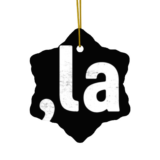 Kamala Comma La Harris White Election 2024 Retro Ceramic Ornaments