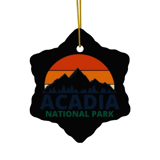 Acadia National Park Ceramic Ornaments
